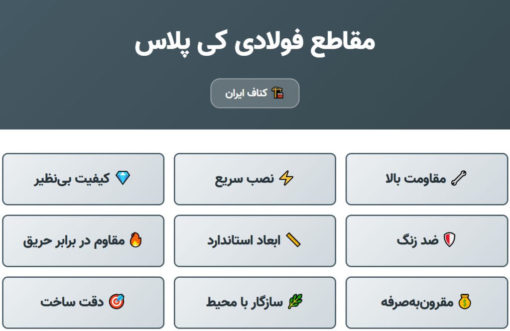 236 مقاطع فولادی کی پلاس
