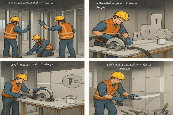 456 پنل سیمانی