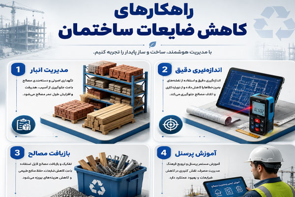 366 کاهش پرت مصالح ساختمان